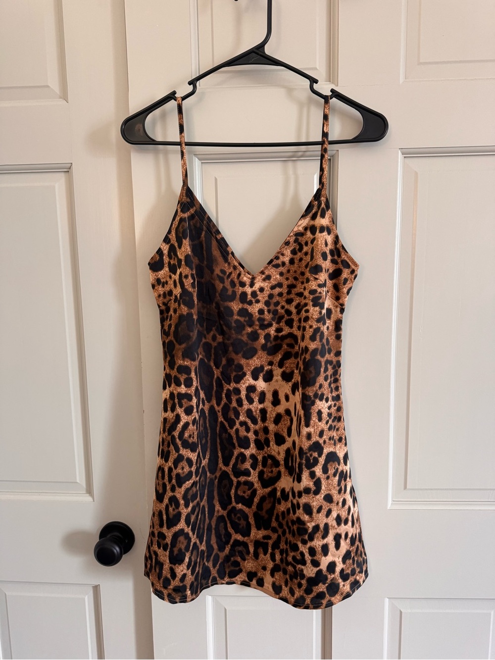 Nasty Gal leopard satin mini dress 4